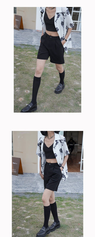 Western straight shorts