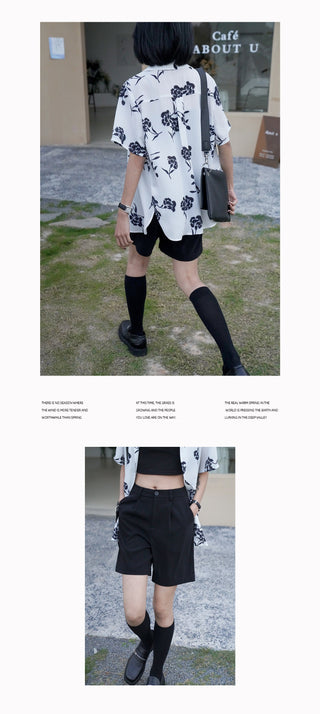 Western straight shorts