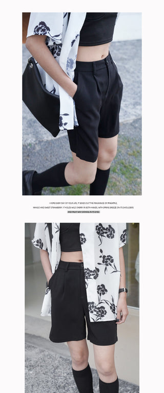 Western straight shorts