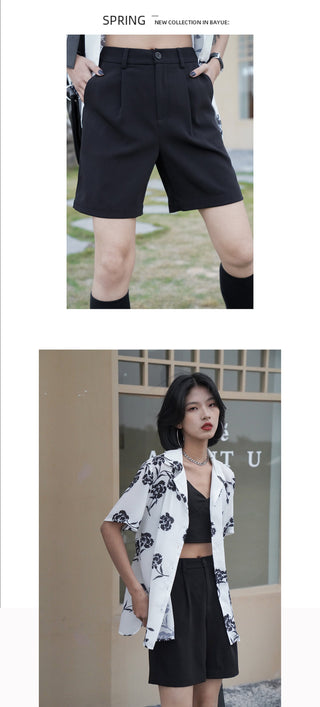 Western straight shorts