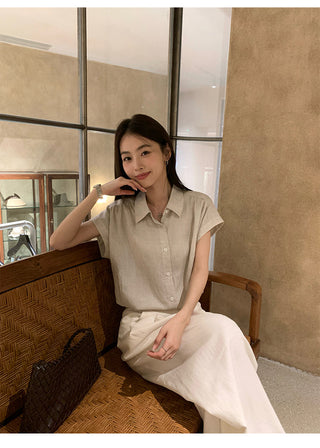 linen sleeve shirt