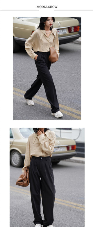 gray wide pants