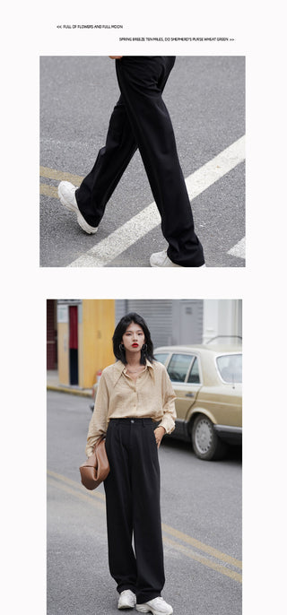 gray wide pants