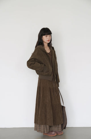 corduroy plaid skirt