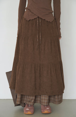corduroy plaid skirt