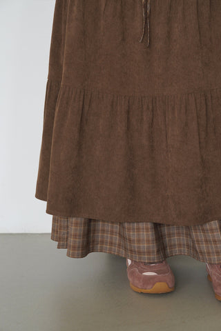 corduroy plaid skirt