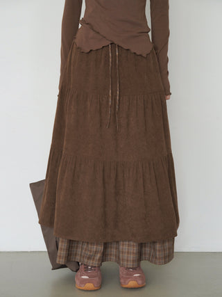 corduroy plaid skirt