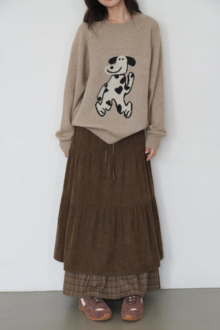 corduroy plaid skirt