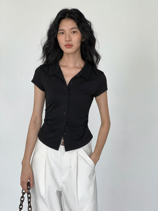 polo collar top
