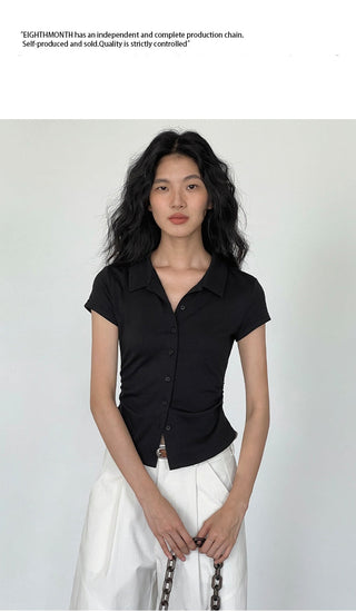 polo collar top