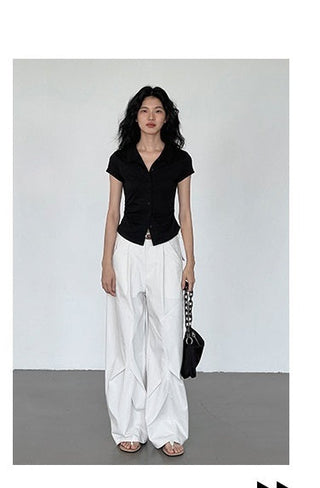 polo collar top