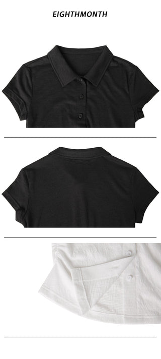 polo collar top