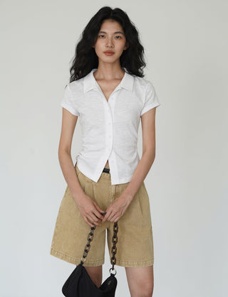 polo collar top