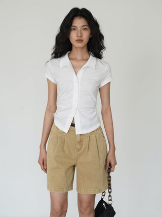 polo collar top