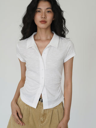 polo collar top