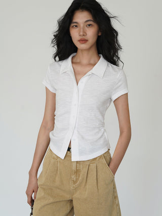 polo collar top