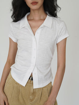 polo collar top