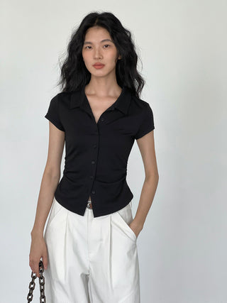 polo collar top