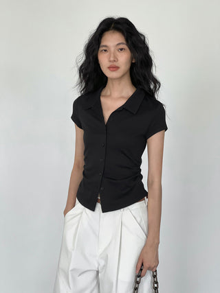 polo collar top