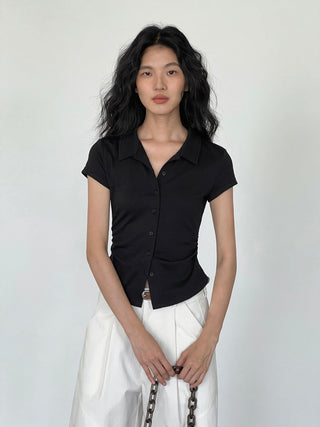 polo collar top