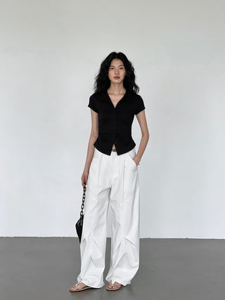 polo collar top