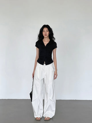 polo collar top