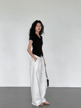 polo collar top