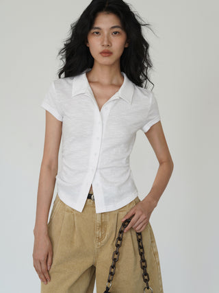 polo collar top