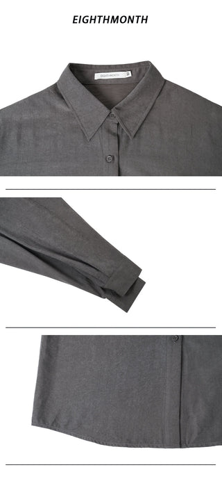 velvet long shirt