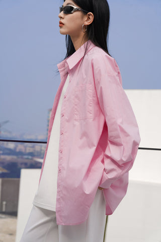 light purple shirt