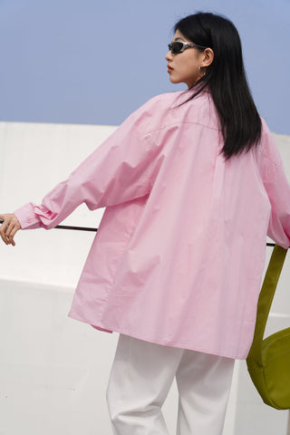 light purple shirt