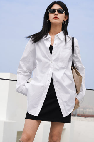 light purple shirt