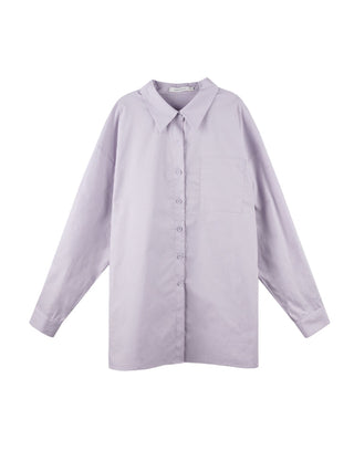 light purple shirt