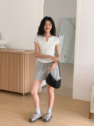 zipper fake top
