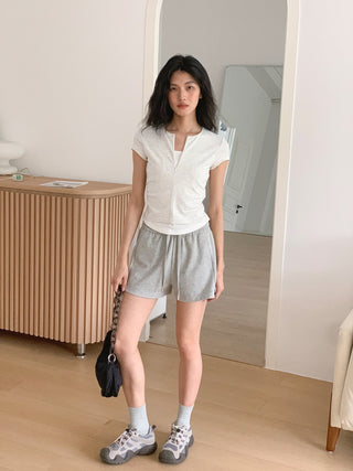 zipper fake top