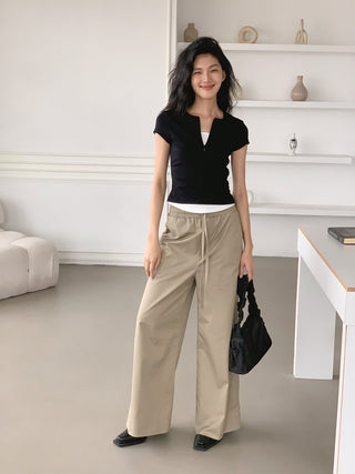 zipper fake top