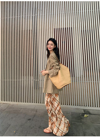 plaid sling dress