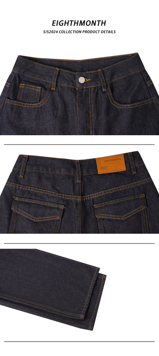 dark blue jeans