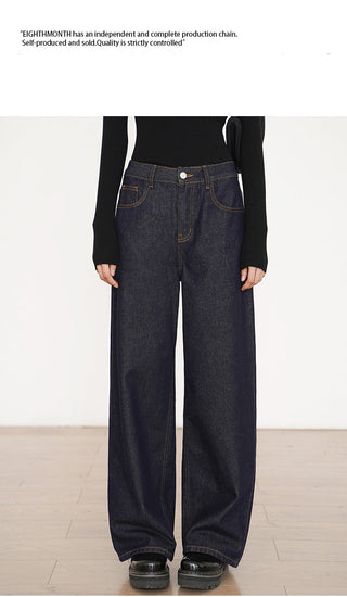 dark blue jeans
