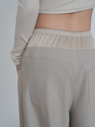 color wide pants