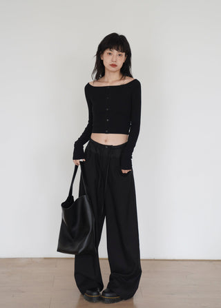 color wide pants