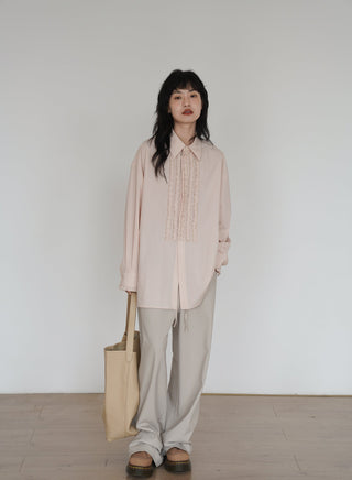 color wide pants