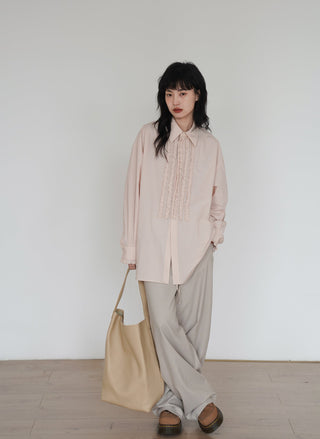 color wide pants