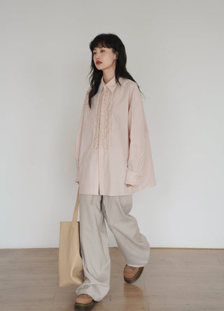 color wide pants