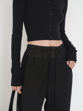 color wide pants