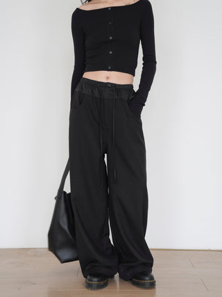 color wide pants
