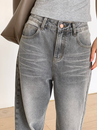 washed wide jeans