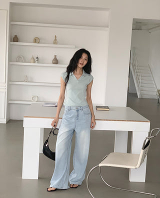 light blue jeans