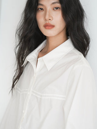 white loose shirt