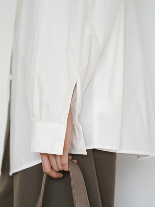 white loose shirt